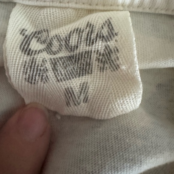 Vintage-Inspired Coors Banquet Crop Top T-Shirt White Medium Graphic Beer Logo - Picture 4 of 4